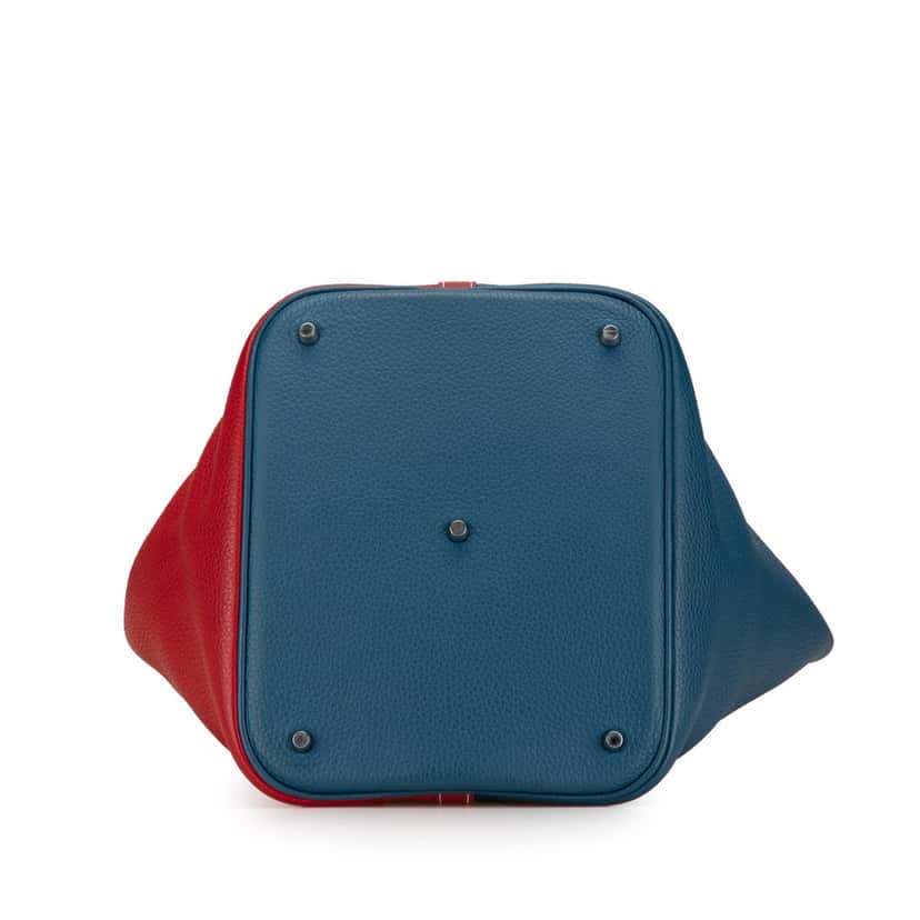 Hermès Bicolor Clemence Picotin Lock 22 Blue Leather Good condition - Inside View