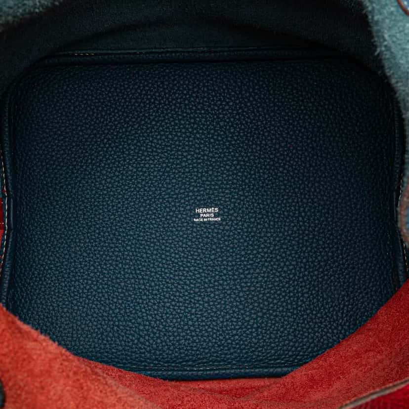 Hermès Bicolor Clemence Picotin Lock 22 Blue Leather Good condition - Model View