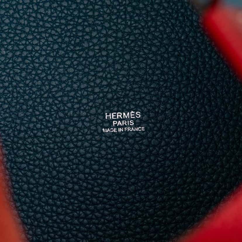 Hermès Bicolor Clemence Picotin Lock 22 Blue Leather Good condition - Box View