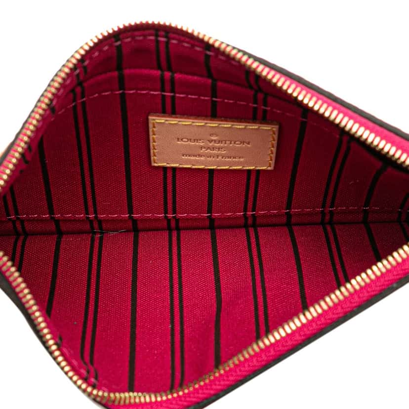 Louis Vuitton Monogram Neverfull Pouch Brown Canvas Good condition - Model View