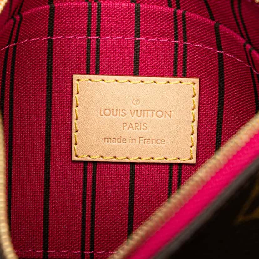 Louis Vuitton Monogram Neverfull Pouch Brown Canvas Good condition - Box View