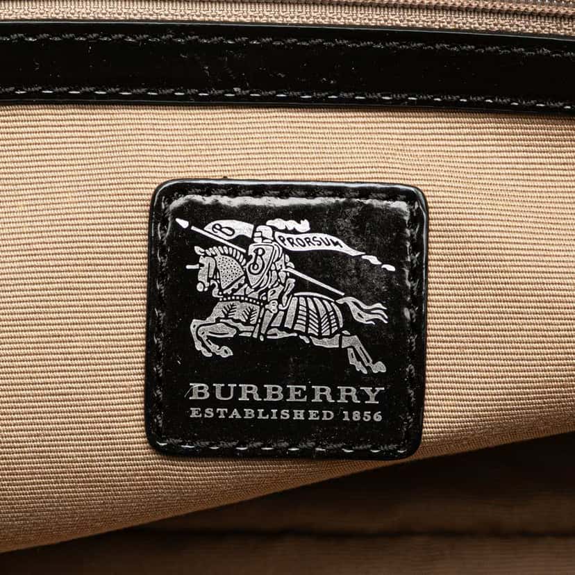 Burberry Supernova Check Coated Canvas Tote Brown Canvas Good condition - Box View