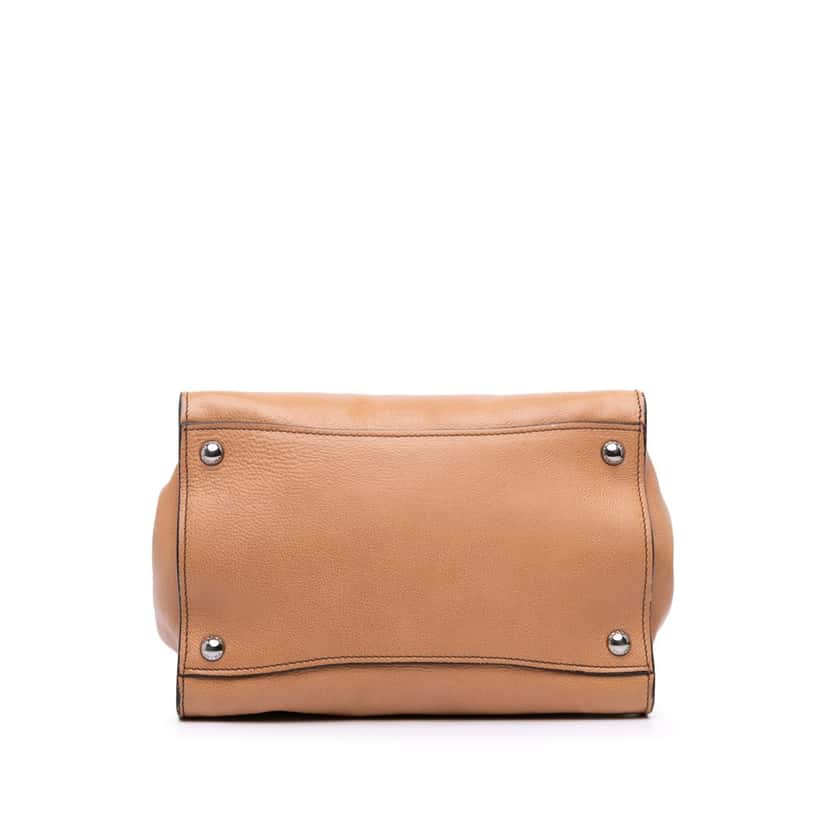 Prada Glace Calf Twin Pocket Satchel Brown Leather Good condition - Inside View