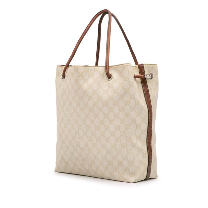 Gucci GG Supreme Gifford Tote Brown Canvas Good condition - Back View