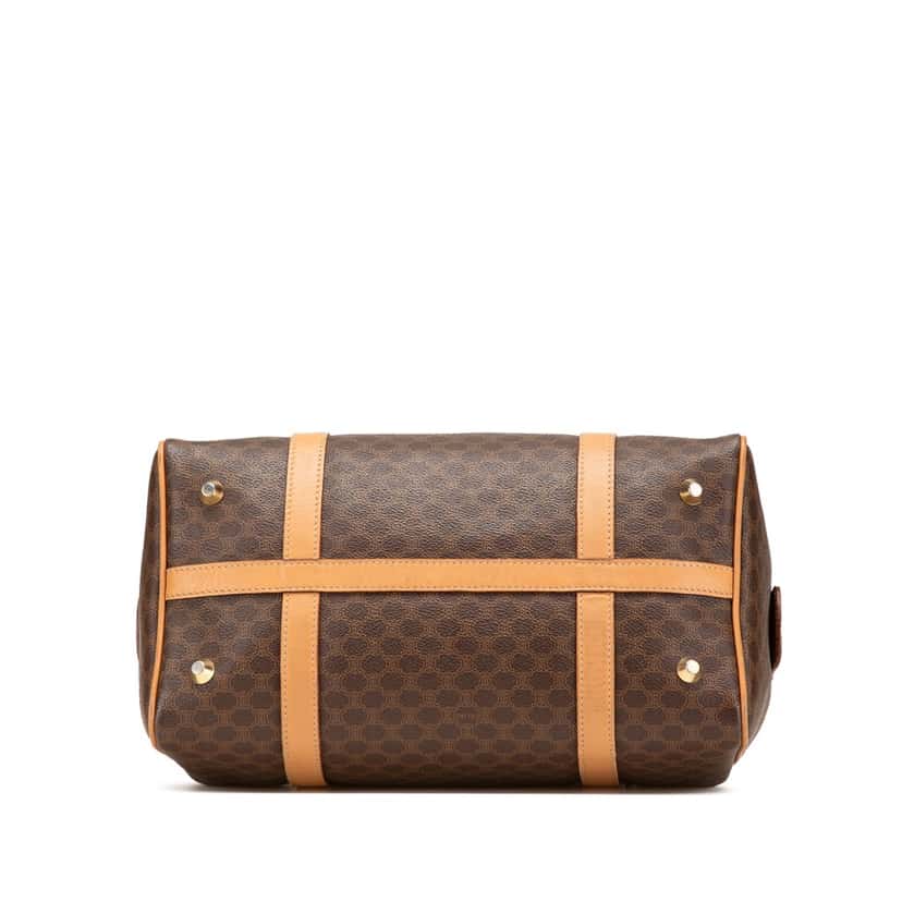 Celine Macadam Coated Canvas Boston Bag Brown Canvas Good condition - Inside View