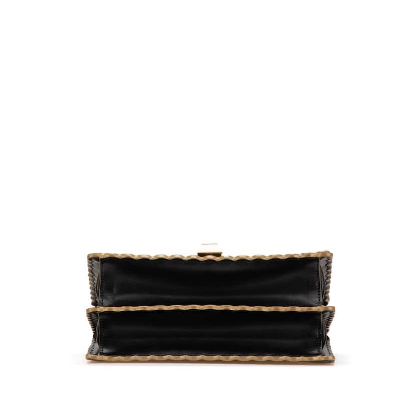 Fendi Small Leather Kan I Crossbody Black Leather Good condition - Inside View