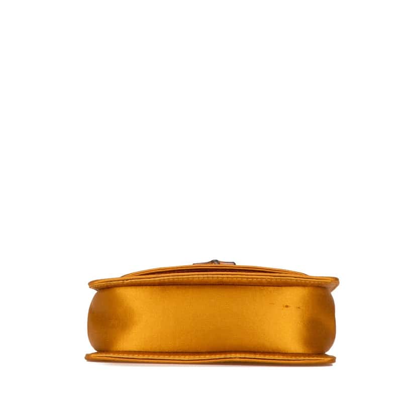 Gucci Mini Satin Bamboo Night Gold Satin Good condition - Inside View