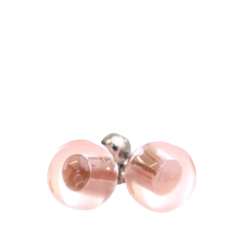 Dior Resin Mise En Dior Tribales Logo Earrings Pink Good condition - Front View