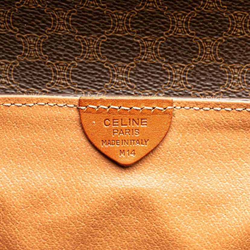 Celine Macadam Coated Canvas Travel Bag Brown Canvas Good condition - Box View