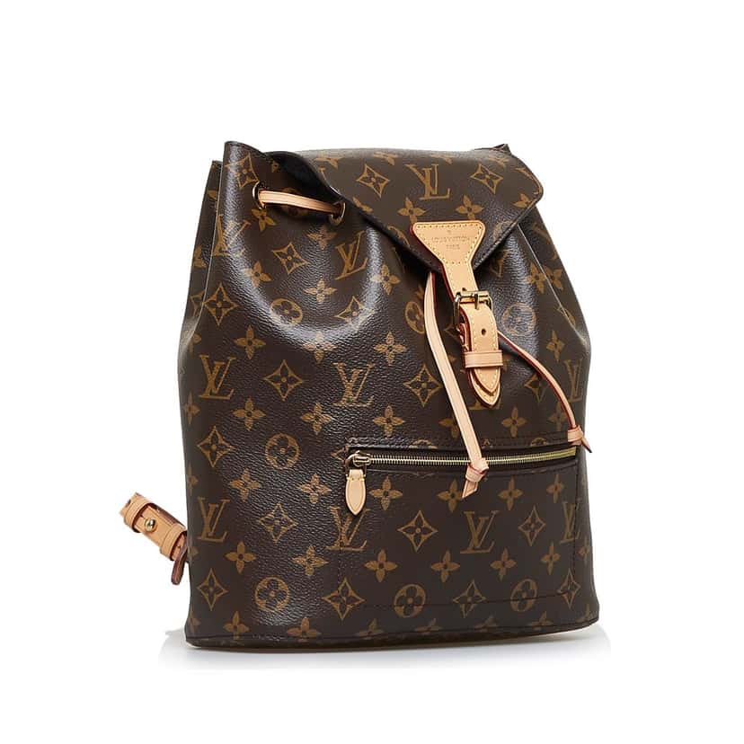 Louis Vuitton Monogram Montsouris Brown Canvas Good condition - Back View