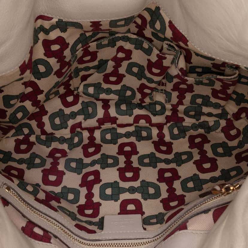Gucci Medium Guccissima Hysteria Satchel Brown Leather Good condition - Model View