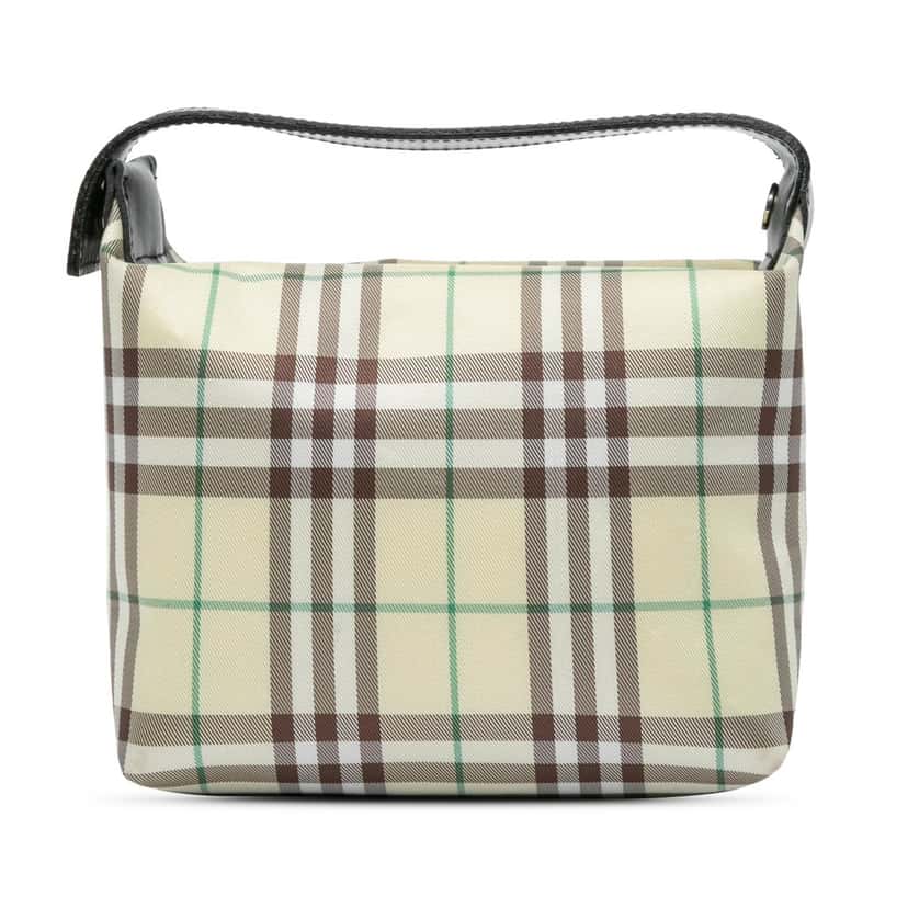 Burberry Mini House Check Coated Canvas Handbag Brown Canvas Good condition - Front View