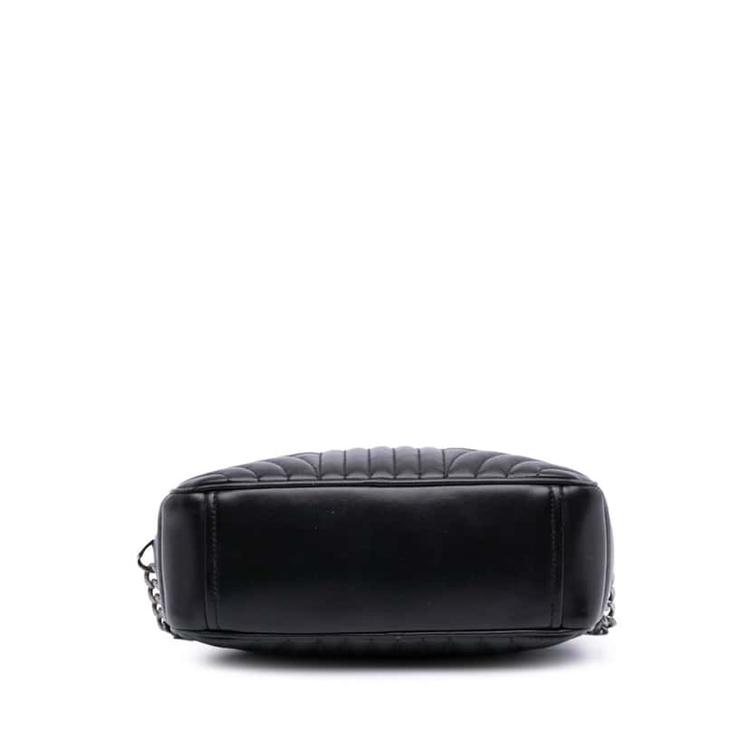 Prada Soft Calfskin Diagramme Camera Bag Black Leather Good condition - Inside View