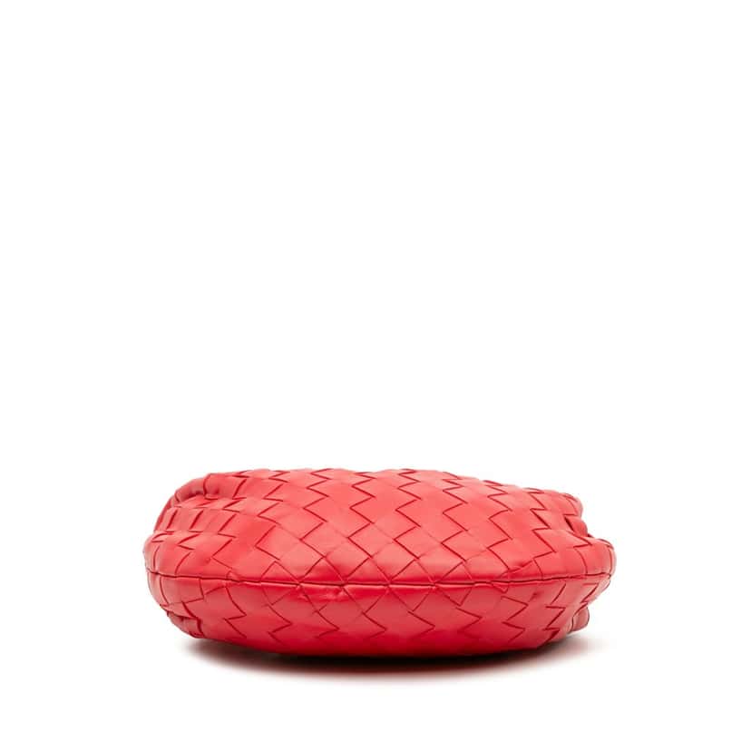 Bottega Veneta Mini Nappa Intrecciato Jodie Red Leather Good condition - Inside View