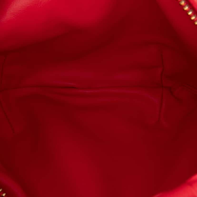 Bottega Veneta Mini Nappa Intrecciato Jodie Red Leather Good condition - Model View