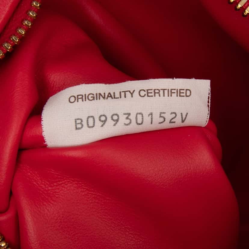Bottega Veneta Mini Nappa Intrecciato Jodie Red Leather Good condition - Box View
