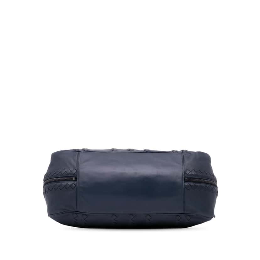 Bottega Veneta Nappa Intrecciato Tote Blue Leather Good condition - Inside View