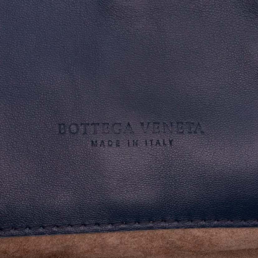 Bottega Veneta Nappa Intrecciato Tote Blue Leather Good condition - Box View