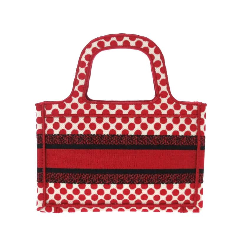 Dior Mini Dioramour Book Tote Red Canvas Very good condition - Inside View