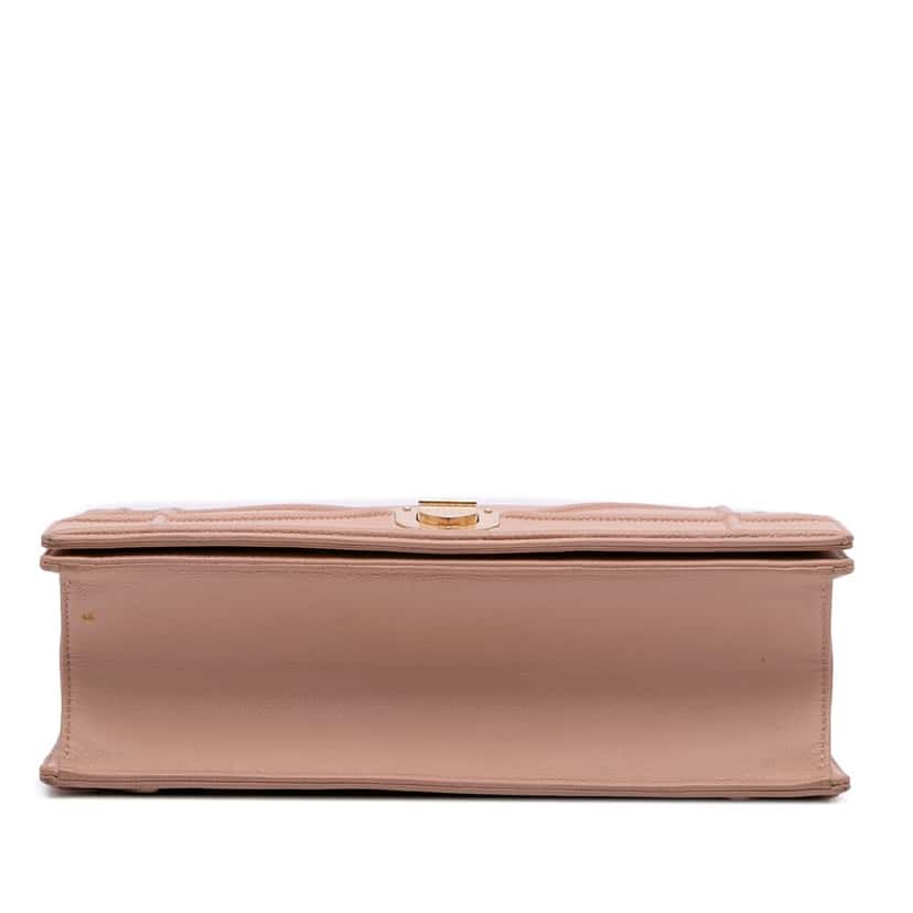 Dior Medium Grained Calfskin Diorama Flap Pink Leather Good condition - Inside View
