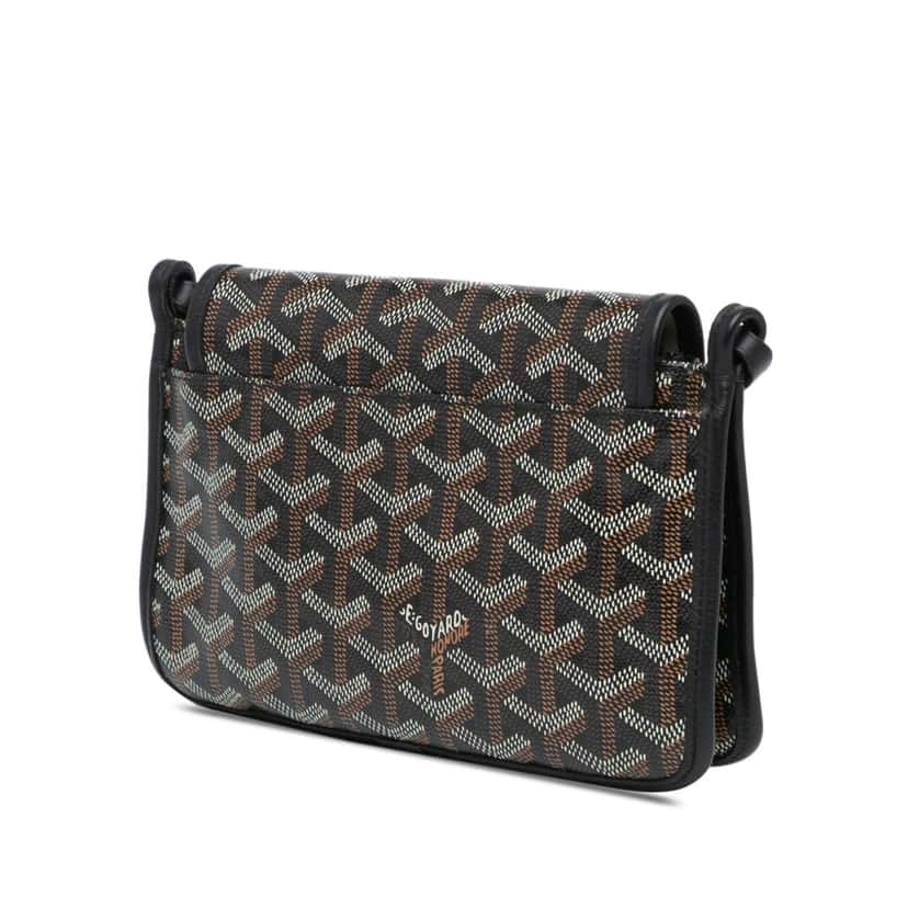 Goyard Goyardine Plumet Pocket Wallet Black Canvas Good condition - Back View