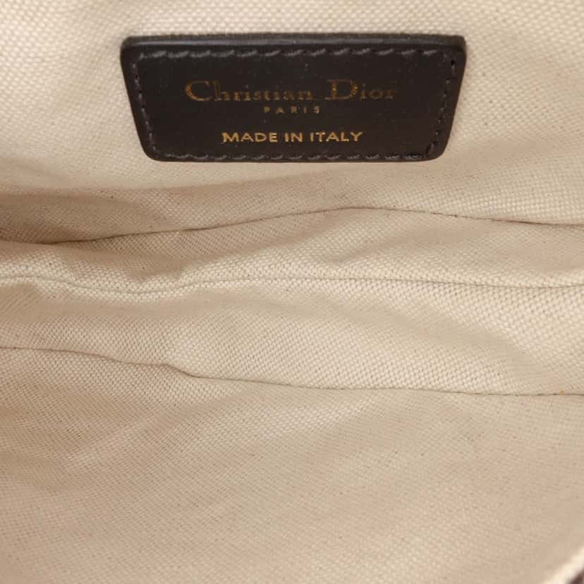 Dior Mini Oblique Canvas Saddle Bag Blue Canvas Good condition - Model View