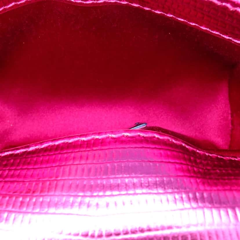 Dolce & Gabbana Mini Crystal Embellished Satin Sicily Bag Purple Satin Good condition - Model View