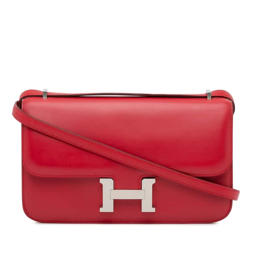 Hermès Constance Elan 25 Red Leather Good condition - Front View