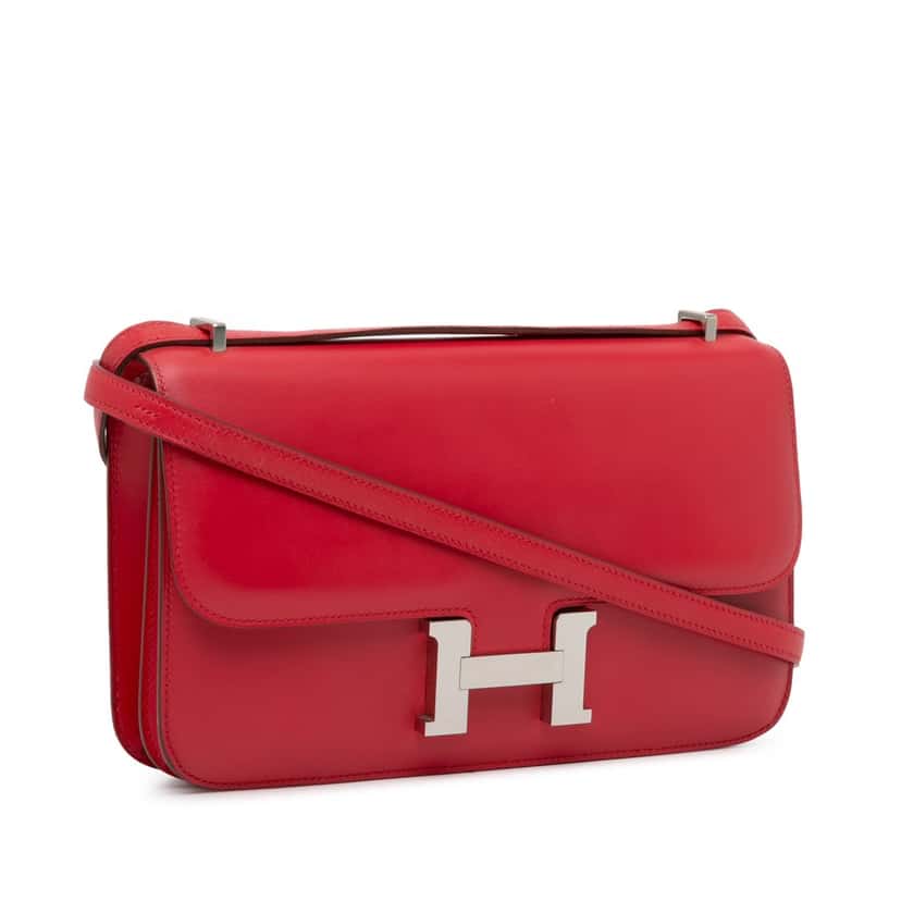 Hermès Constance Elan 25 Red Leather Good condition - Back View