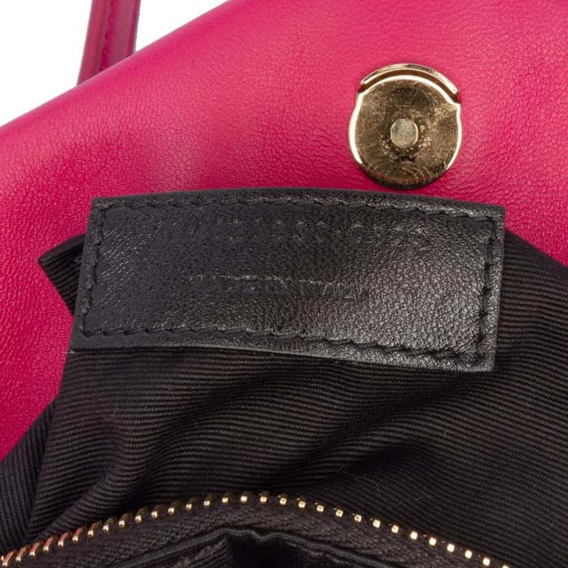Saint Laurent Toy Lambskin Loulou Puffer Crossbody Pink Leather Good condition - Box View