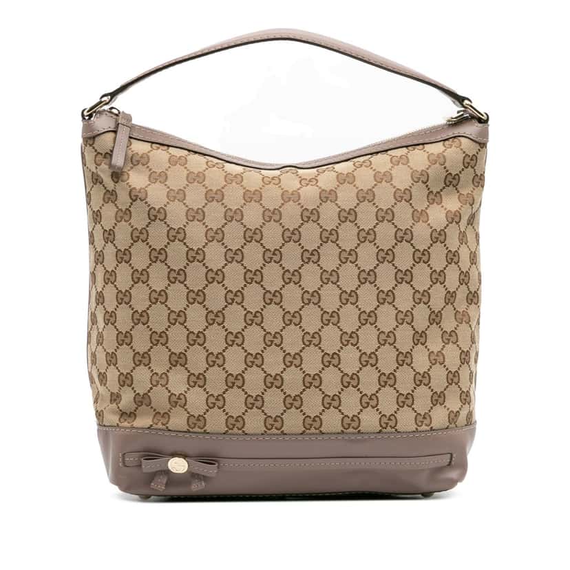 Gucci GG Canvas Mayfair Hobo Brown Canvas Good condition - Front View