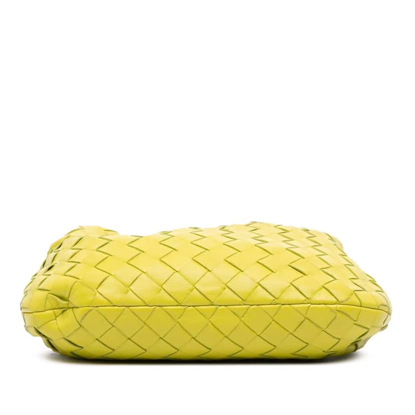 Bottega Veneta Mini Nappa Intrecciato Jodie Yellow Leather Good condition - Inside View