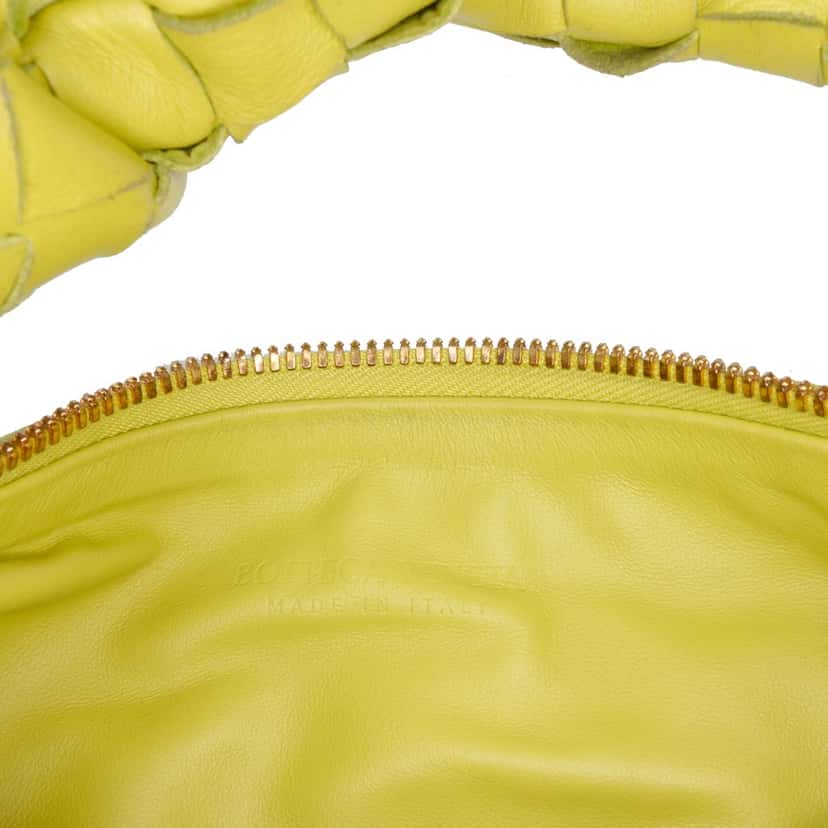 Bottega Veneta Mini Nappa Intrecciato Jodie Yellow Leather Good condition - Box View