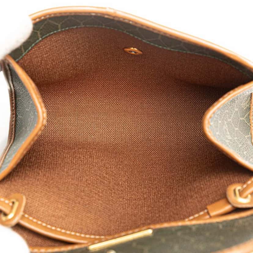 Dior Honeycomb Coated Canvas Crossbody Black Canvas Good condition - Model View