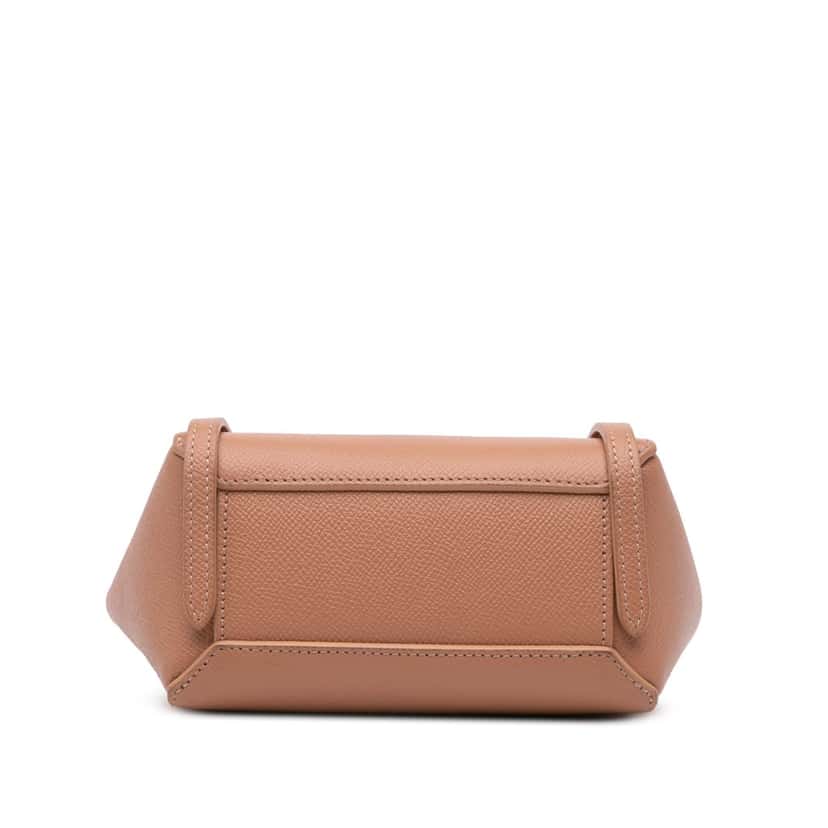Celine Pico Grained Calfskin Belt Bag Pink Leather Good condition - Inside View