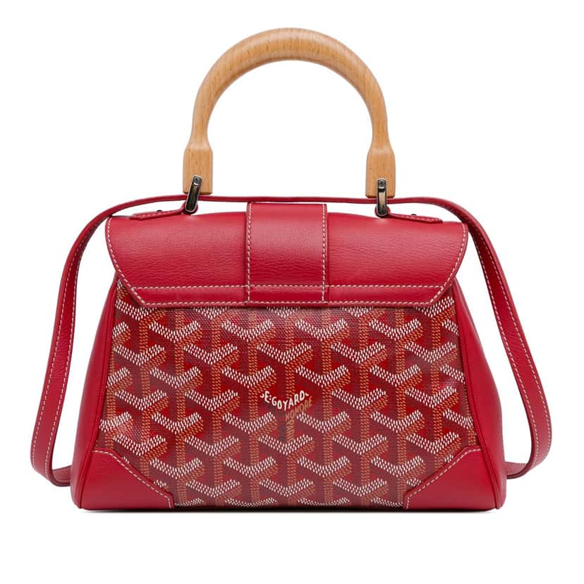 Goyard Mini Goyardine Saigon Souple Red Canvas Good condition - Inside View