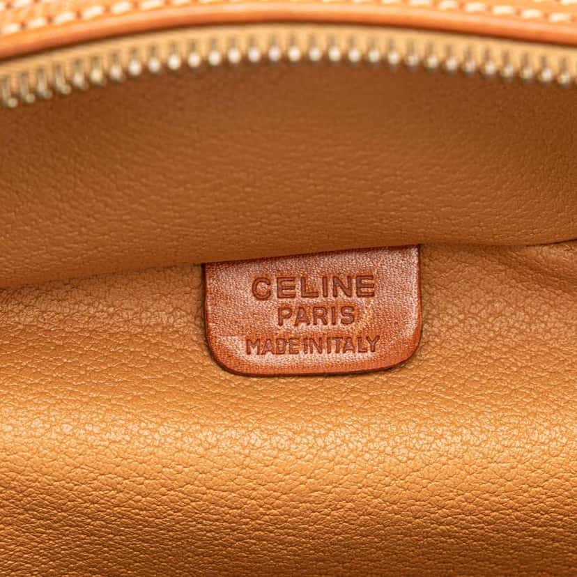 Celine Macadam Coated Canvas Vanity Bag Brown Canvas Good condition - Box View