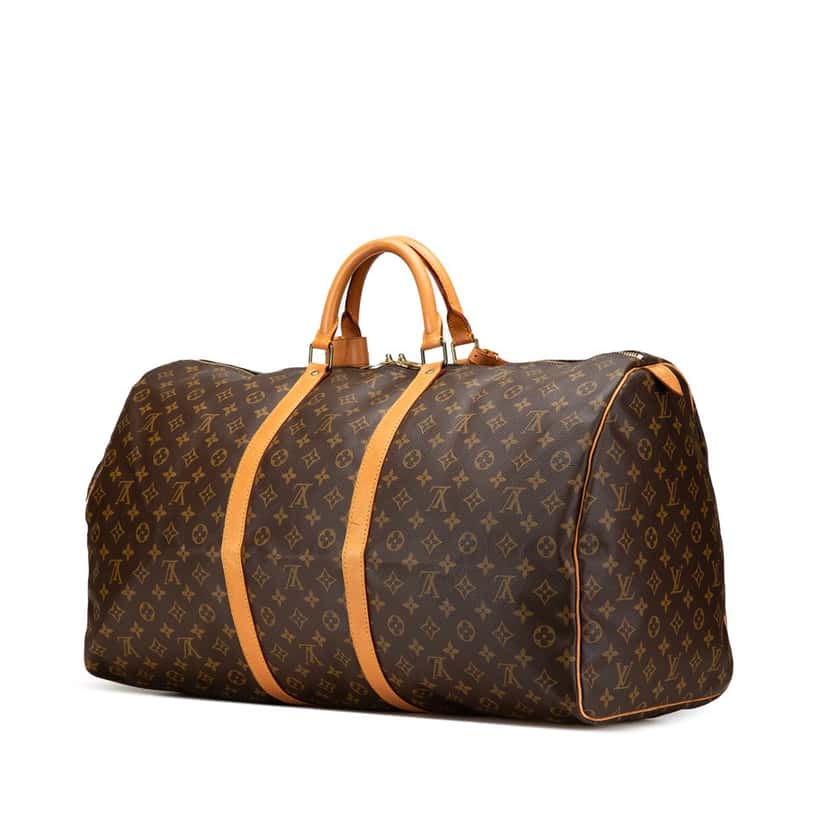 Louis Vuitton Monogram Keepall 60 Brown Canvas Good condition - Back View
