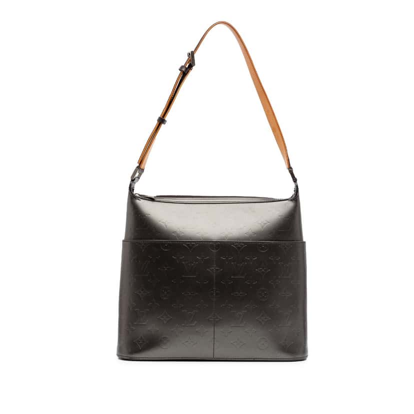 Louis Vuitton Monogram Mat Sutter Black Leather Good condition - Front View