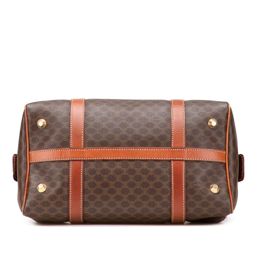 Celine Macadam Coated Canvas Boston Bag Brown Canvas Good condition - Inside View