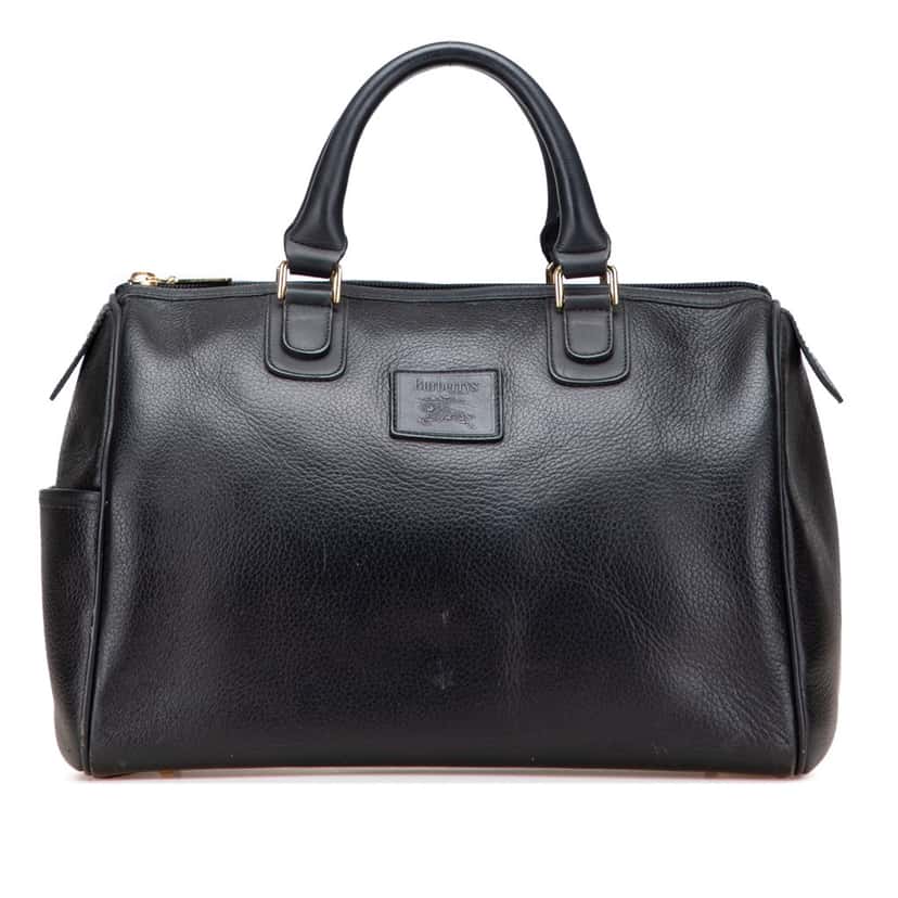 Burberry Leather Boston Black Leather Good condition - Front View