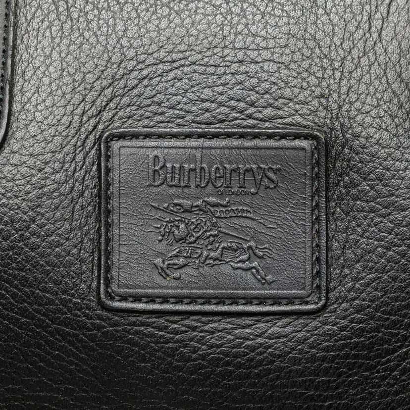 Burberry Leather Boston Black Leather Good condition - Box View