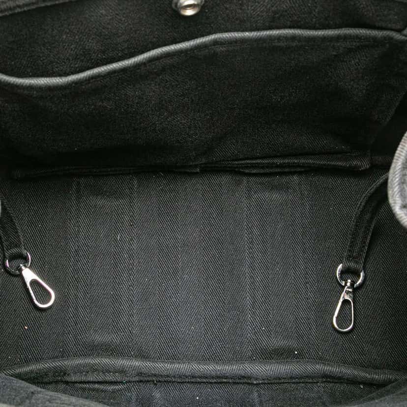 Hermès Toile Valparaiso PM Black Canvas Good condition - Model View