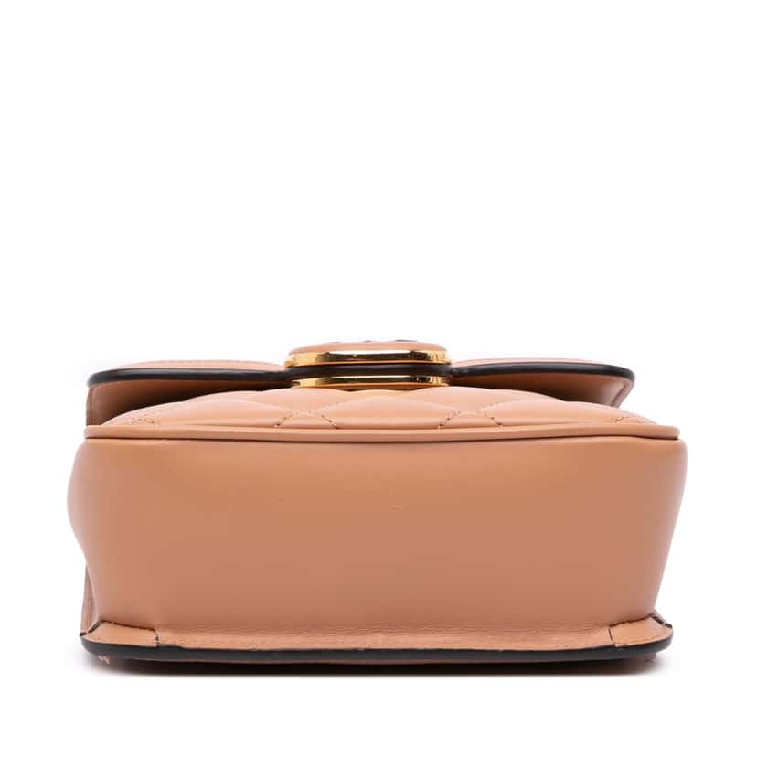 Gucci Mini Leather Deco Chain Shoulder Bag Brown Leather Very good condition - Inside View