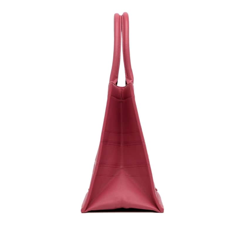 Dior Medium Embossed Book Tote Pink Leather Good condition - Model View