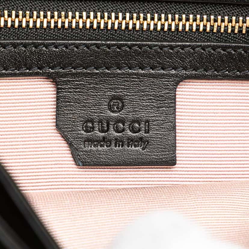 Gucci Medium Suede Arli Crossbody Black Leather Good condition - Box View