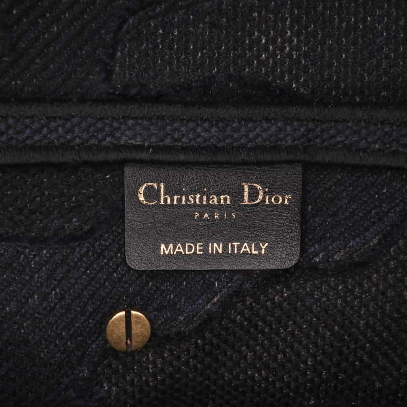 Dior Canvas Embroidered Camouflage Saddle Bag Blue Canvas Good condition - Box View