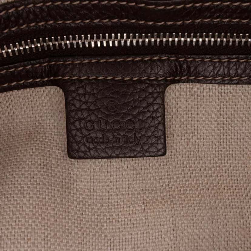 Gucci GG Canvas Icon Bit Satchel Brown Canvas Good condition - Box View