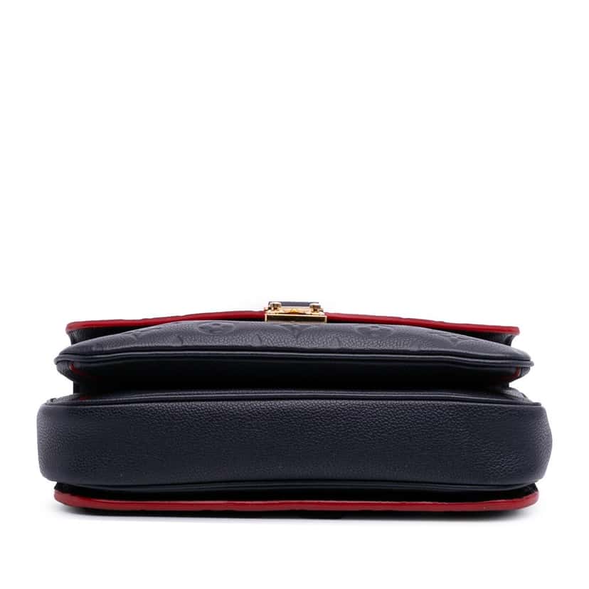 Louis Vuitton Monogram Empreinte Pochette Metis Blue Leather Good condition - Inside View