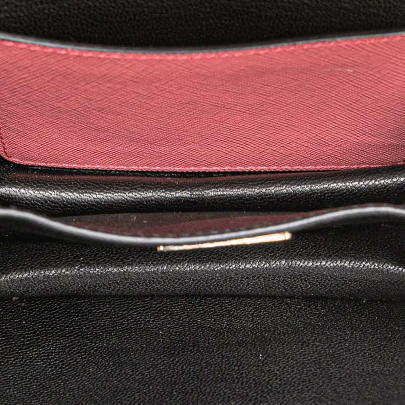 Prada Mini Saffiano Lux Sound Satchel Pink Leather Good condition - Model View